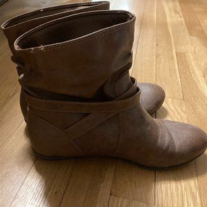 Brown booties